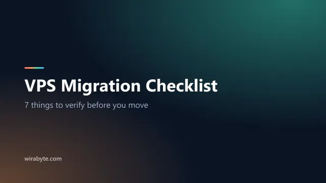 Checklist 7 ข้อ ก่อนย้ายระบบขึ้น VPS หรือ Cloud